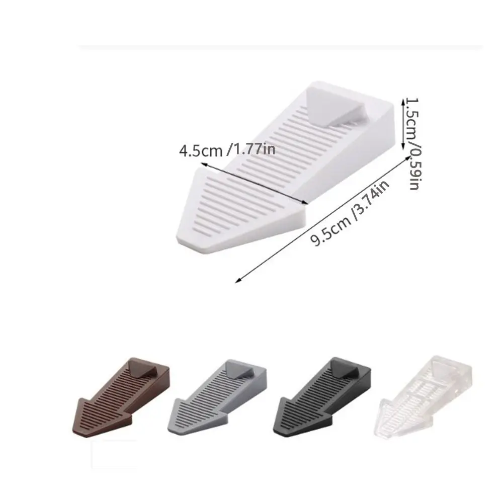 Butée de porte résistante au vent, 2 pièces, tampon de sécurité, bloc de porte en Silicone Anti-collision, pour le bureau et la maison