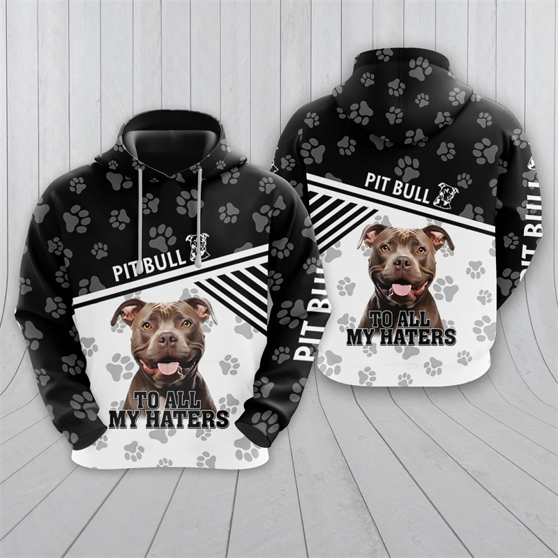 

Cute Corgi Dog Graphic Sweatshirts Kawaii Pit Bull 3D Printed Hoodies For Men Clothes Casual Women Pullovers Pet Dogs Tracksuit