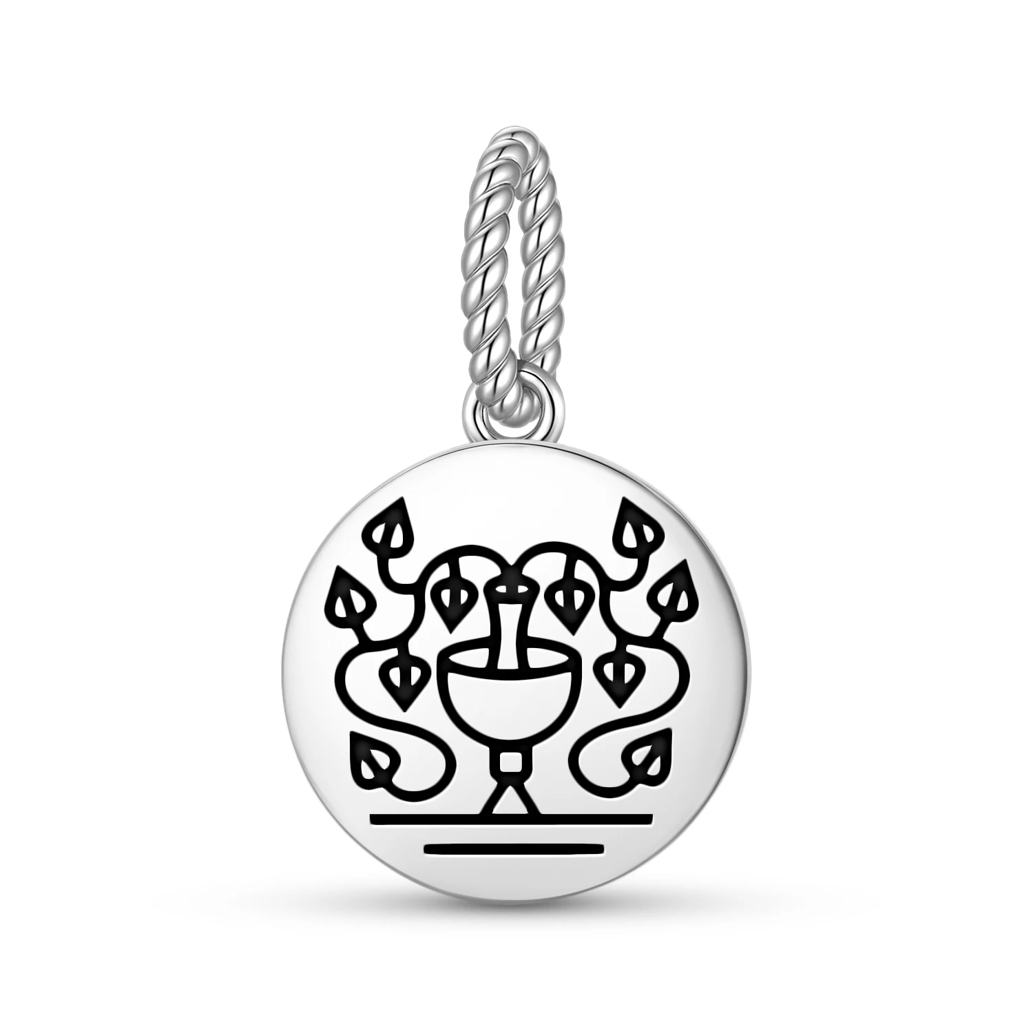 

Roman Empire Ivy Hedera Pendant 925 Sterling Silver Symbol Charm Bead for Women Bracelet Necklace Jewelry Trendy