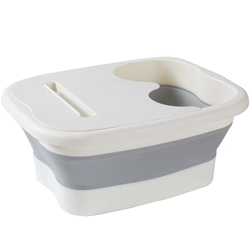 

Factory Price Foot Soaking Tub Collapsible Plastic Folding Travel Foot Wash Basin Bucket Portable Bath Tub Basins In Travel