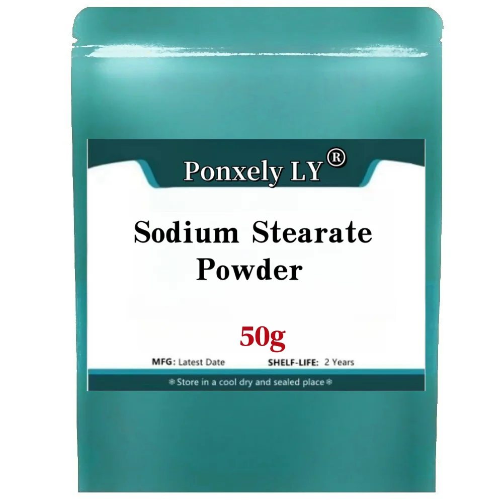 50-1000g High Quality Sodium Stearate Powder For Skin Care Emulsifier surfactant softener Cosmetics Material