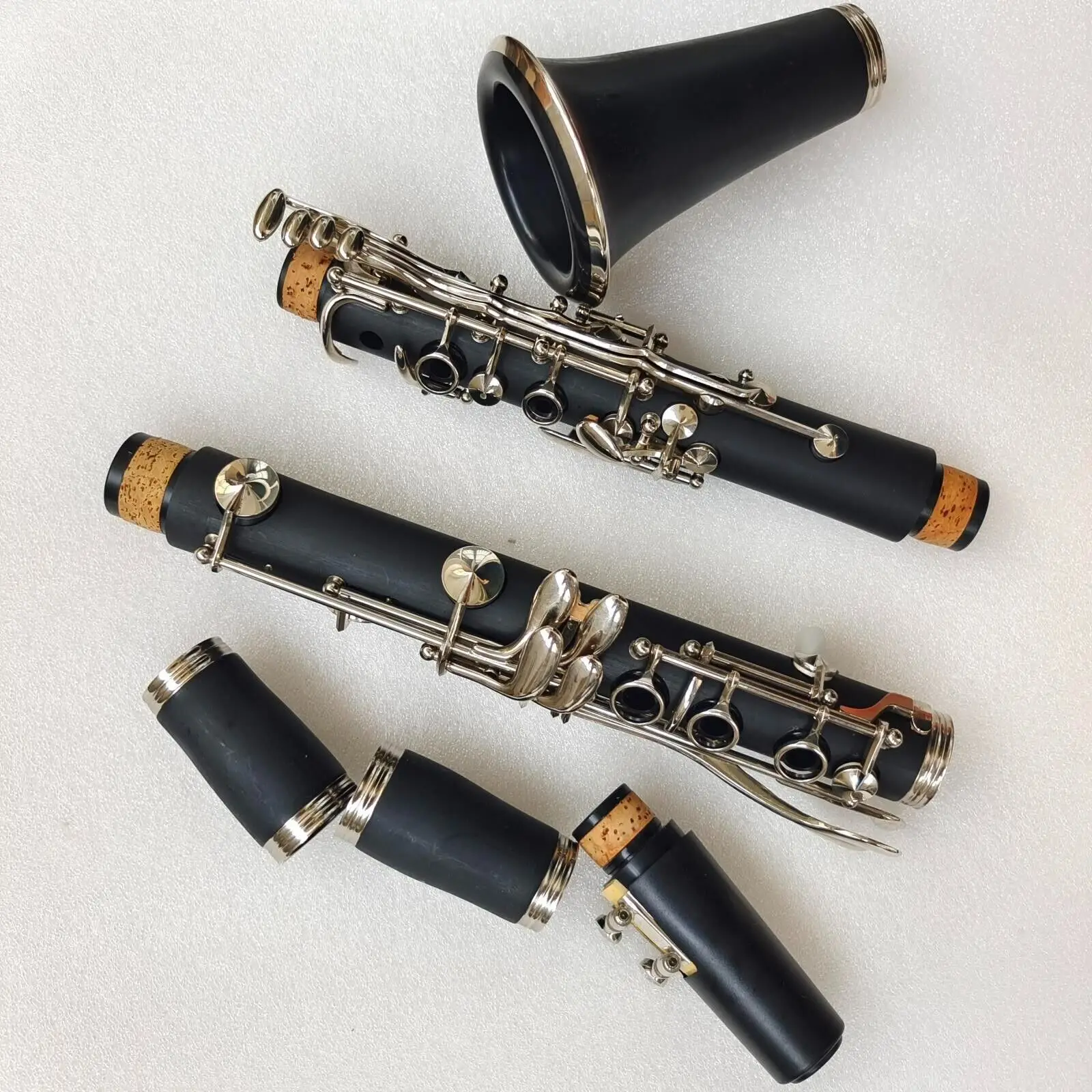 Excellent Clarinet Bb With Case17Key Bakelite Nickel plating Band