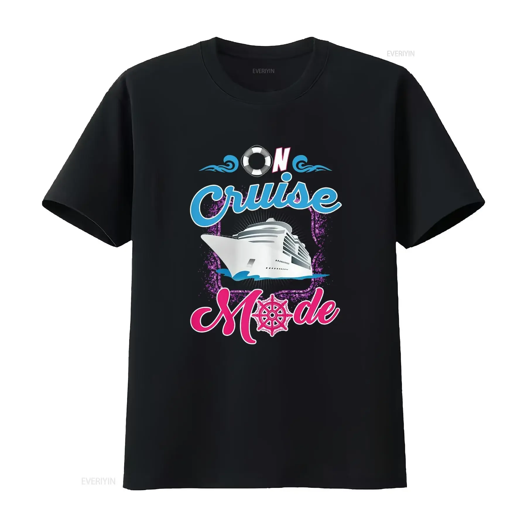 

On Cruise Mode T Shirt Funny Cruising Lover s vintage Washed fashion Breathable homme Slightly graphic Casual designer clothes