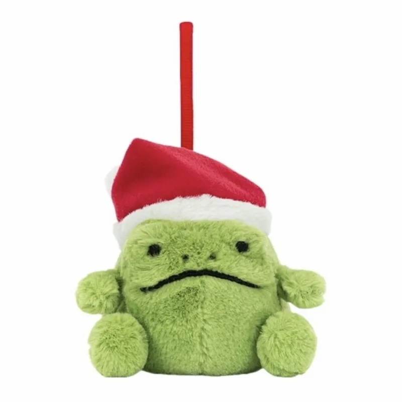 Christmas Ricky the Rain Plush Keychain Ugly Cute Xmas Bag Charm Pendant Soft Stuffed Animal Doll Ornament for Backpack Purse