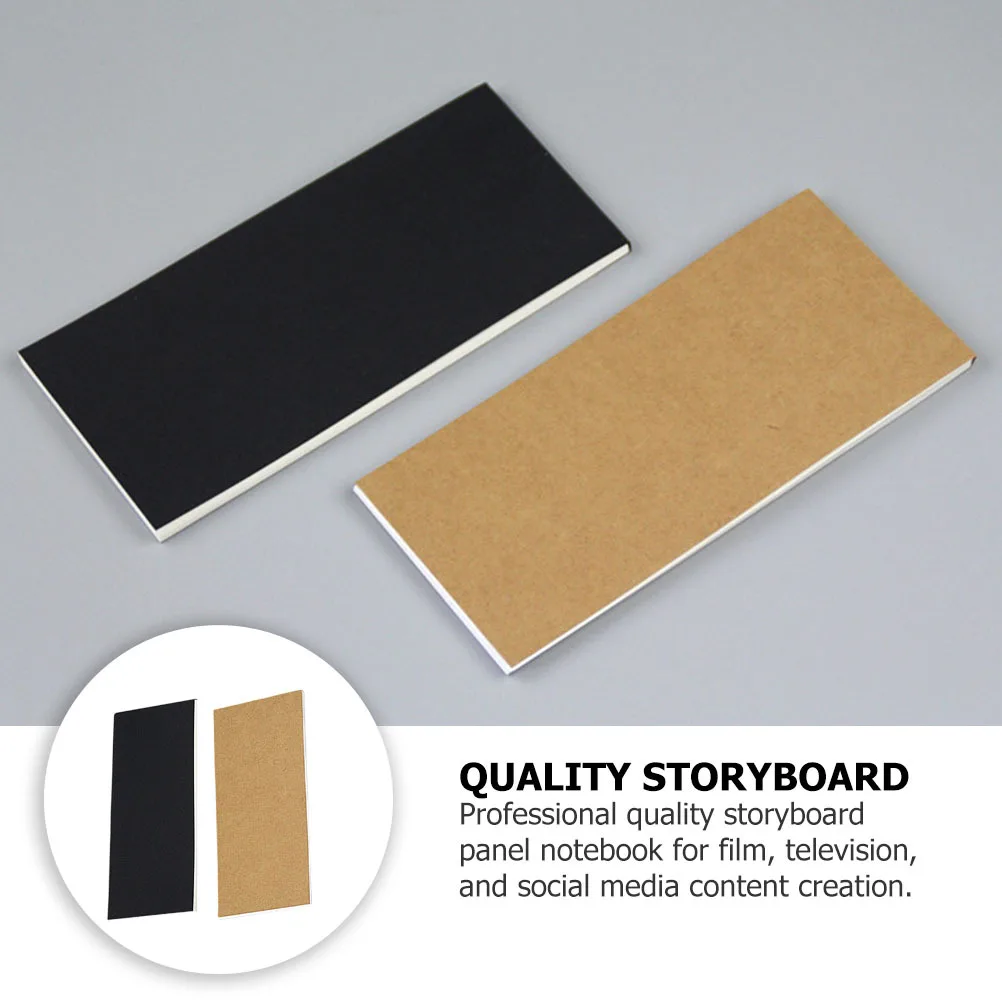 2 قطعة دفاتر الملاحظات القصيرة للمديرين المفكرة دفاتر الرسوم المتحركة الفارغة #2