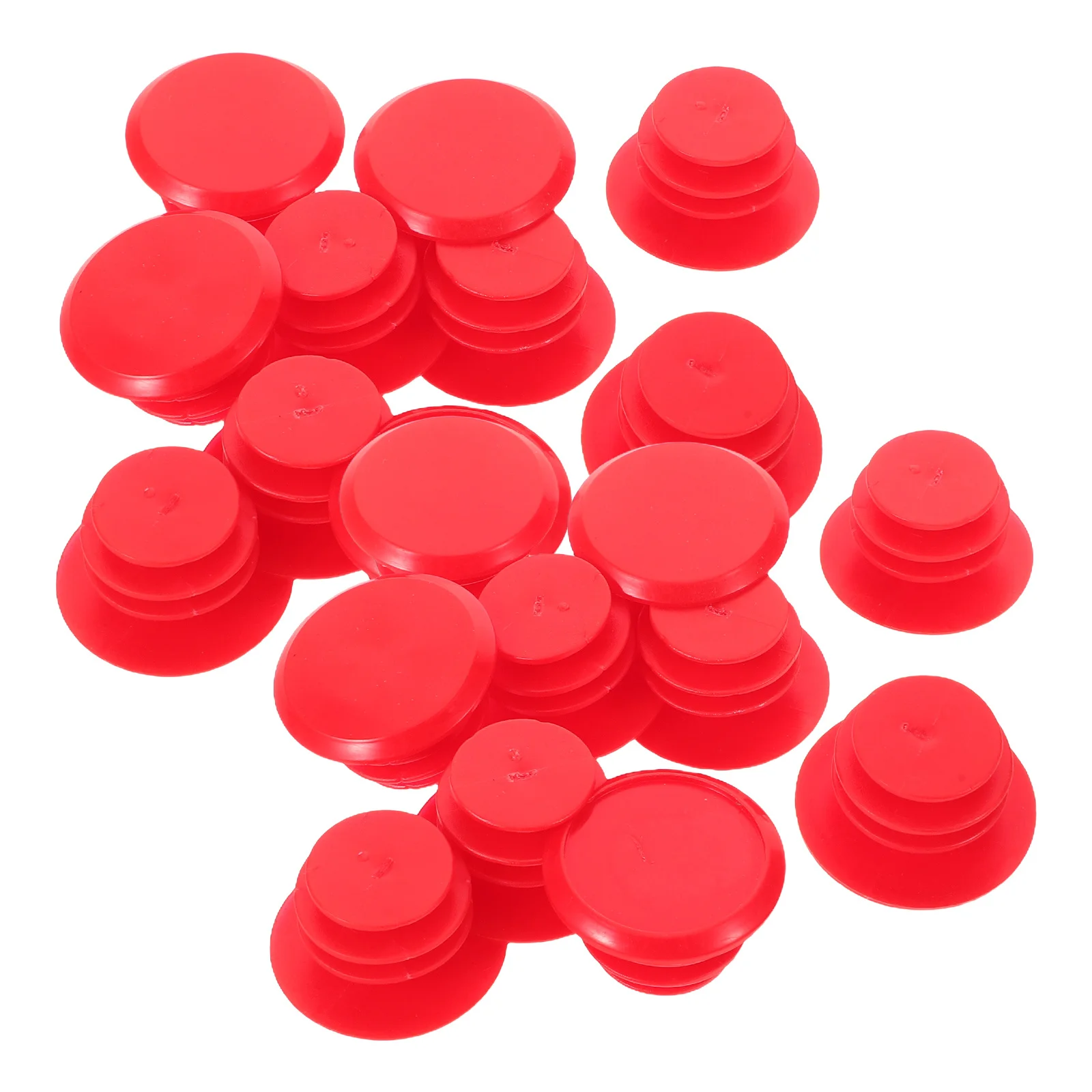 

40pcs Bicycle Handlebar End Caps Red Plastic Ergonomic Design For Brake Gear Cables Comfort Shock Absorption Mountain Road Bike