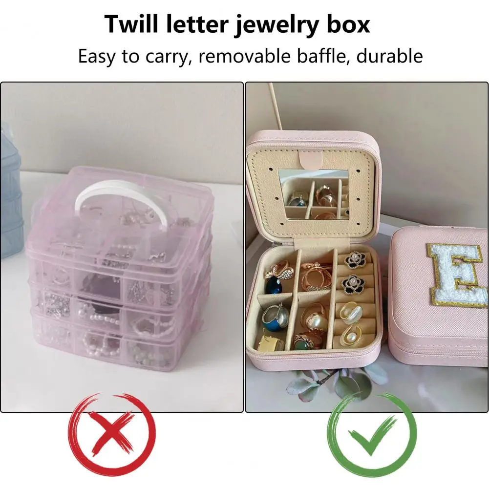 Beautiful Jewelry Box  Anti Oxidation Smooth Surface Jewelry Storage Box  Fine Craftsmanship Earrings Storage Holder