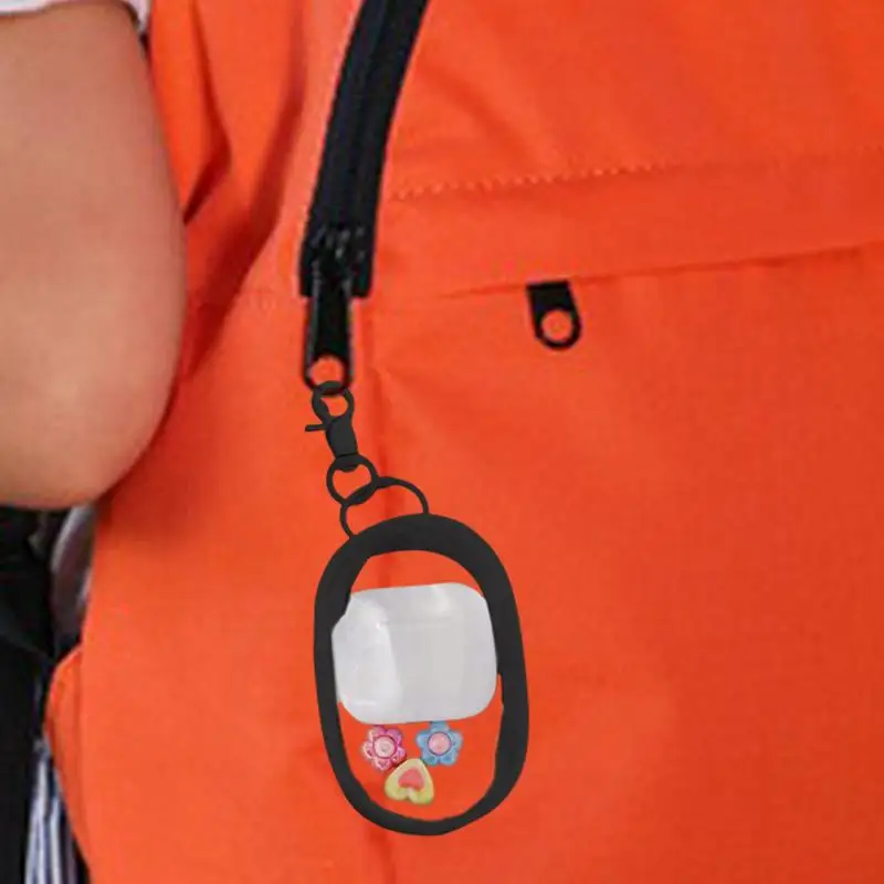 Monederos y bolsas para estudiantes, bolsa transparente para auriculares, llavero con anillo de suspensión para graduación, cumpleaños y Día de los niños