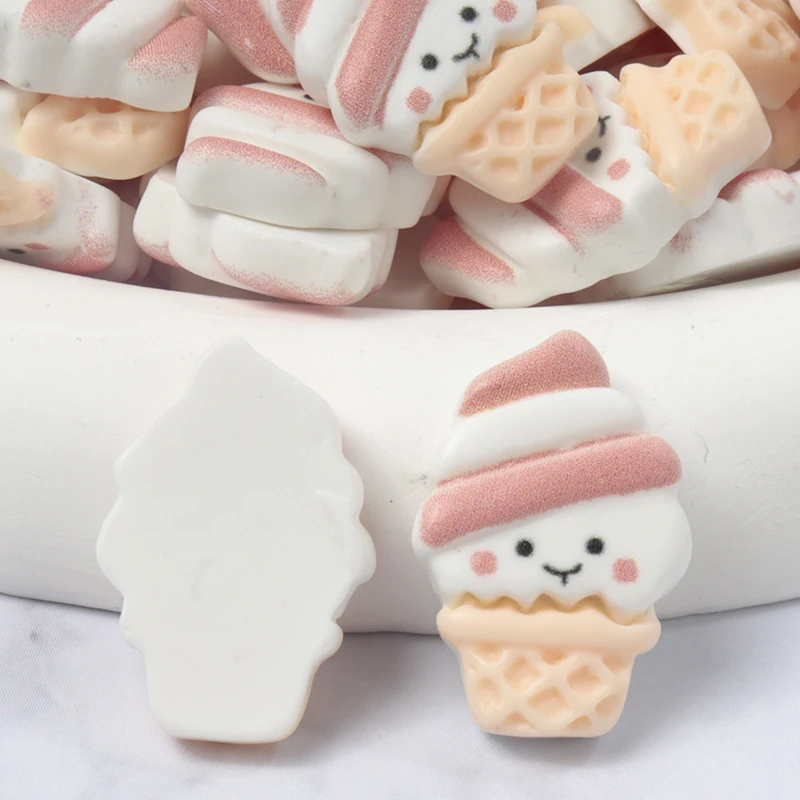 30 Stück Harz Sommer Eis Kaninchen DIY Home Decoration Telefon Fall Haarnadel Kopf bedeckung Harz Zubehör Material – Detail 6