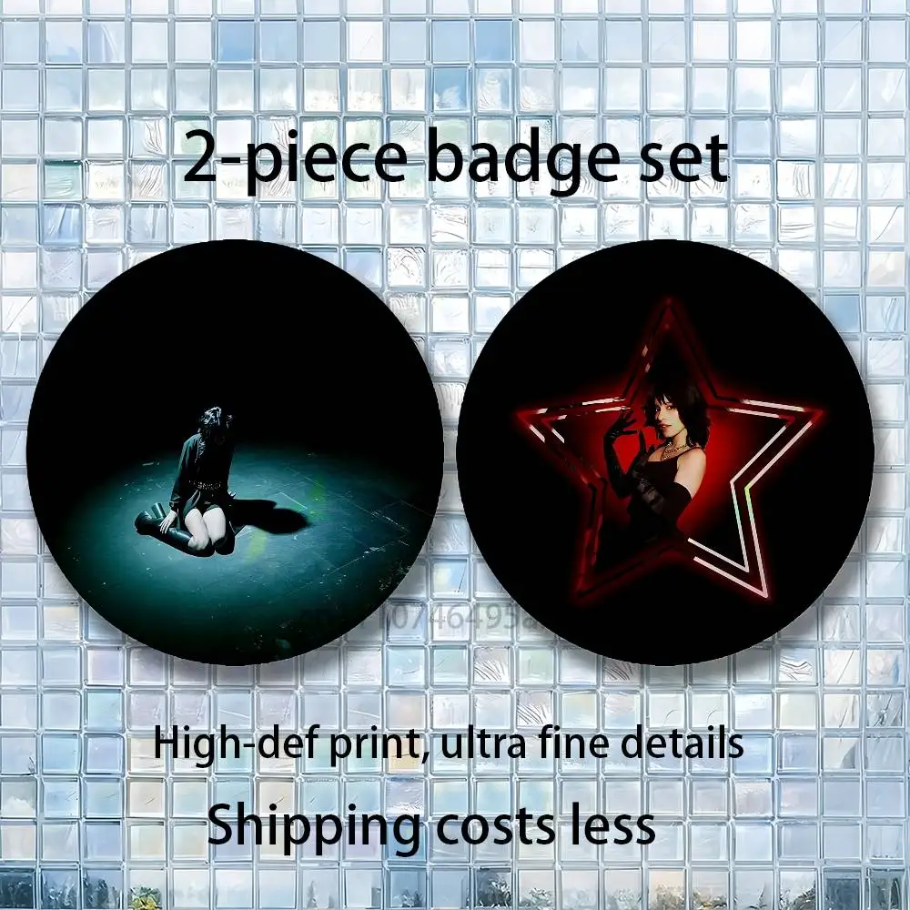 V-Violent Vira Band 2-piece set Pins Backpack Clothes Jewelry Accessories Cartoon Round Brooch Button Badge Gifts