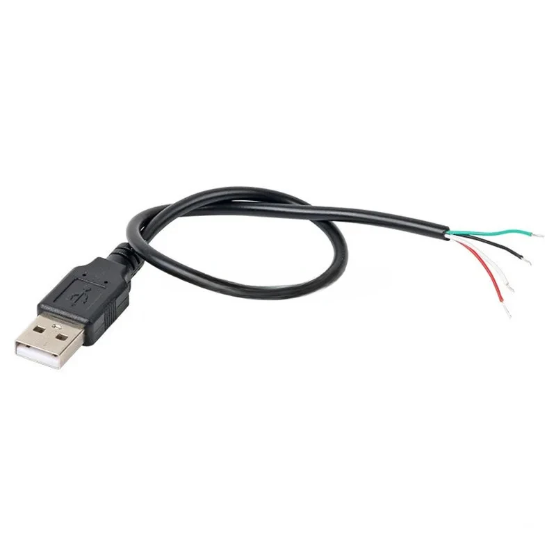 30cm Power Supply Cable 2 Pin USB 2.0 A Female Male 4 Pin Wire Jack Charger Charging Cord Extension Connector DIY 5V Line