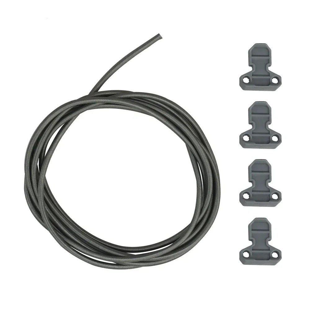 Tactical Magazine Adjustable Shock Cord Retainer and Pull Tab Fast Draw Elastic Retention Straps for Open Top Mag Pouch Vest