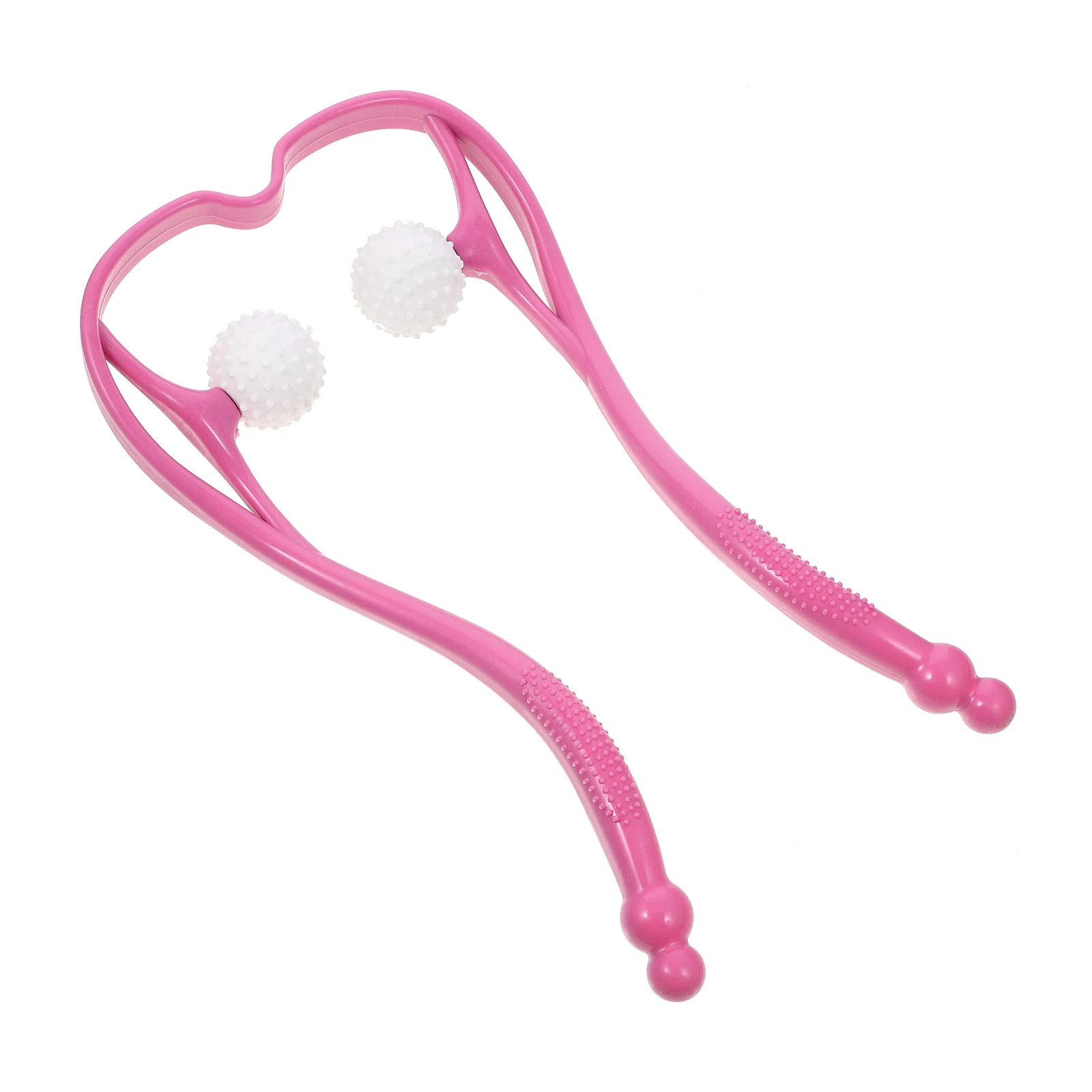 

Massage Tool Neck Cervical Spine Massager Shoulder Massaging Pressure Point Pink for Fitness