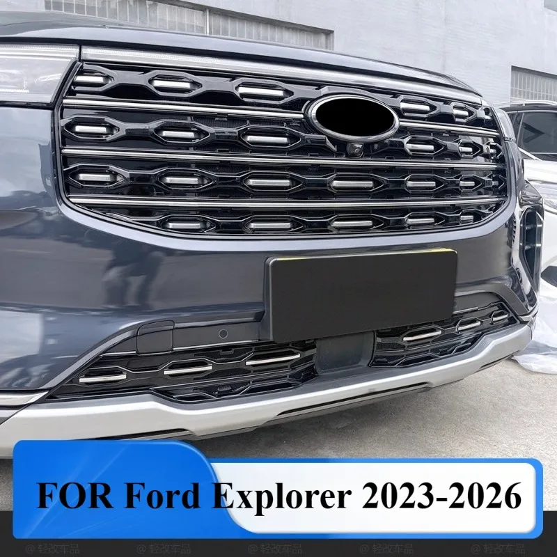 

FOR Ford Explorer 2023-2026 Car styling accessories protective net Front Grille Front Decorative Racing Grills insect screen