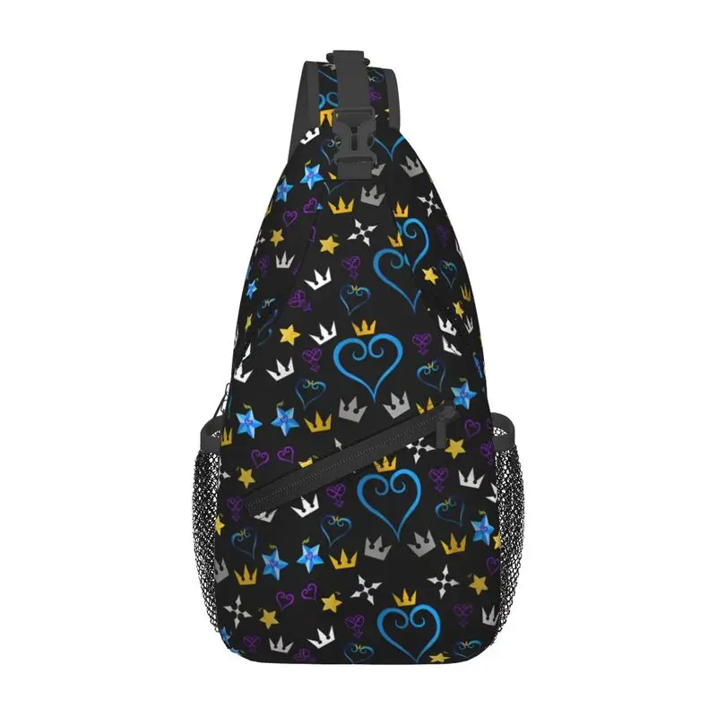 

Personalized Kingdom Hearts Sling Bag for Men Cool Shoulder Crossbody Chest Backpack Traveling Daypack