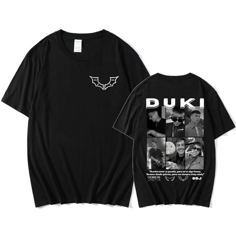 

Rapper Duki Ameri Tour Merch T Shirts Men's Women's Fashion Oversized T Shirt Short Sleeve Male Gift Summer Retro Cotton T-shirt