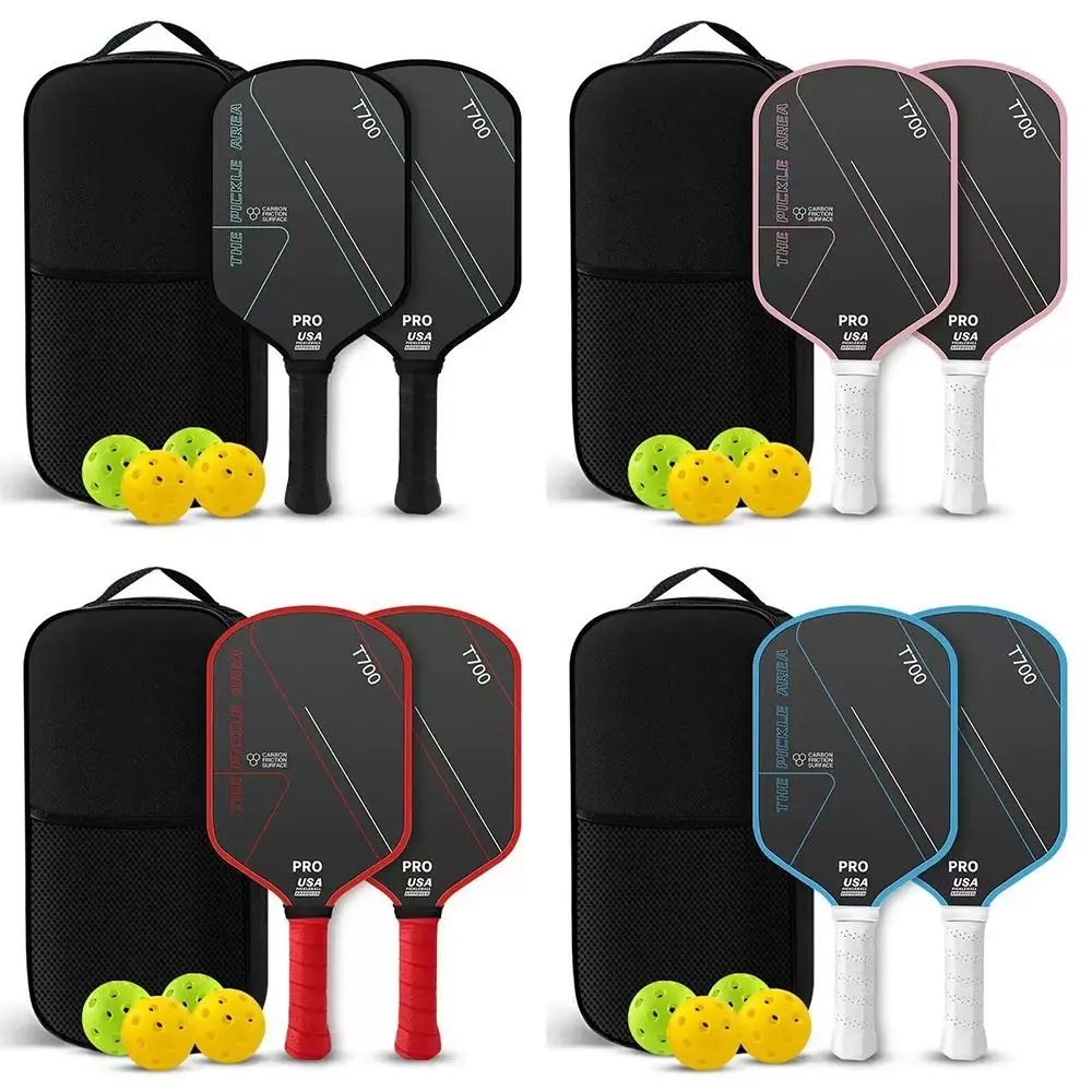 

Durable T700 Pickleball Paddle Carbon Fiber 16MM Pickleball Rackets Set Frosted Surface Lightweight Pickle Ball Paddle