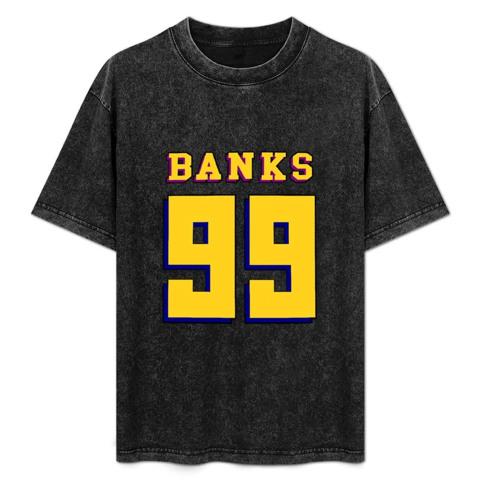 

Adam Banks Sticker T-Shirt Basic Solid Tee for Daily Use