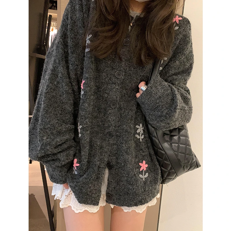 Suéteres, Cardigans e Jumpers Femininos de Cashmere e Lã com Botões de Pérola, Estilo Regular, Xadrez, Lazer, Noite, Elegante, Sofisticado e Colorido