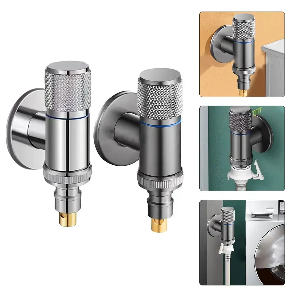 

Смеситель для стиральной машины, латунный стопор для воды, угловой клапан быстрого открытия, настенный G1/2, зажим для остановки воды, аксессуары для ванной комнаты