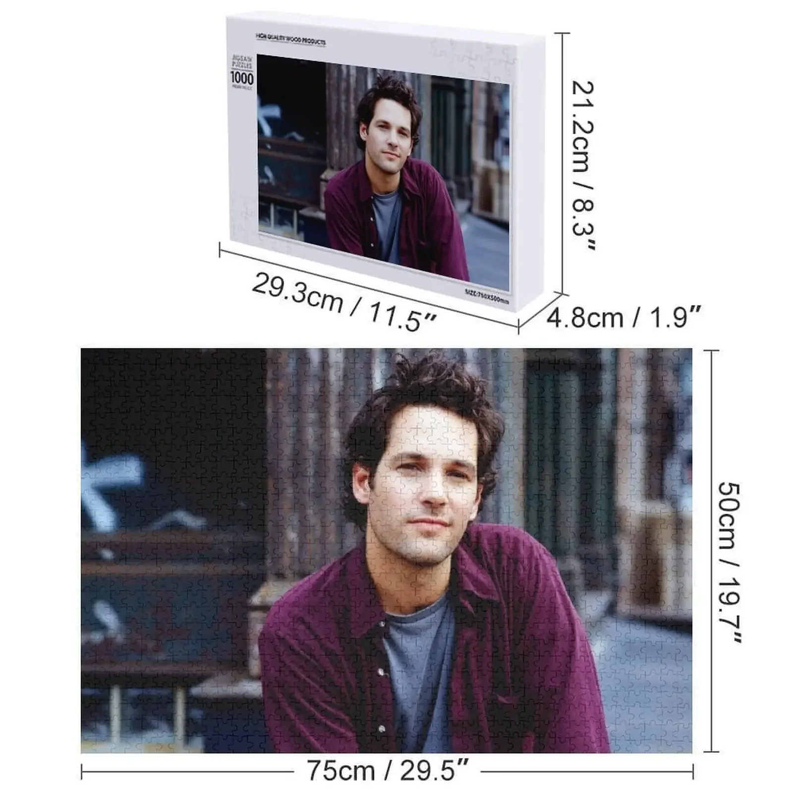 Paul Stephen Rudd Puzzel Houten Decor Schilderijen Gepersonaliseerd Speelgoed Houten Volwassenen Peuter Speelgoed Puzzel