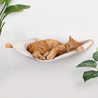 Cat Wall Hammock Wall Mounted Cat Kitty Bed Funiture with Stable Shelves and Perches for Sleeping Playing Climbing and Lounging