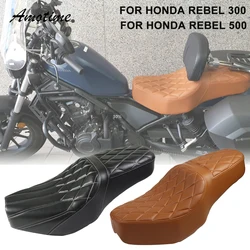 Motorcycle Two-up Seat Driver Front Rear Passenger Seat Covers Cushion Pad For Honda Rebel CMX 500 300 250 2017-2021