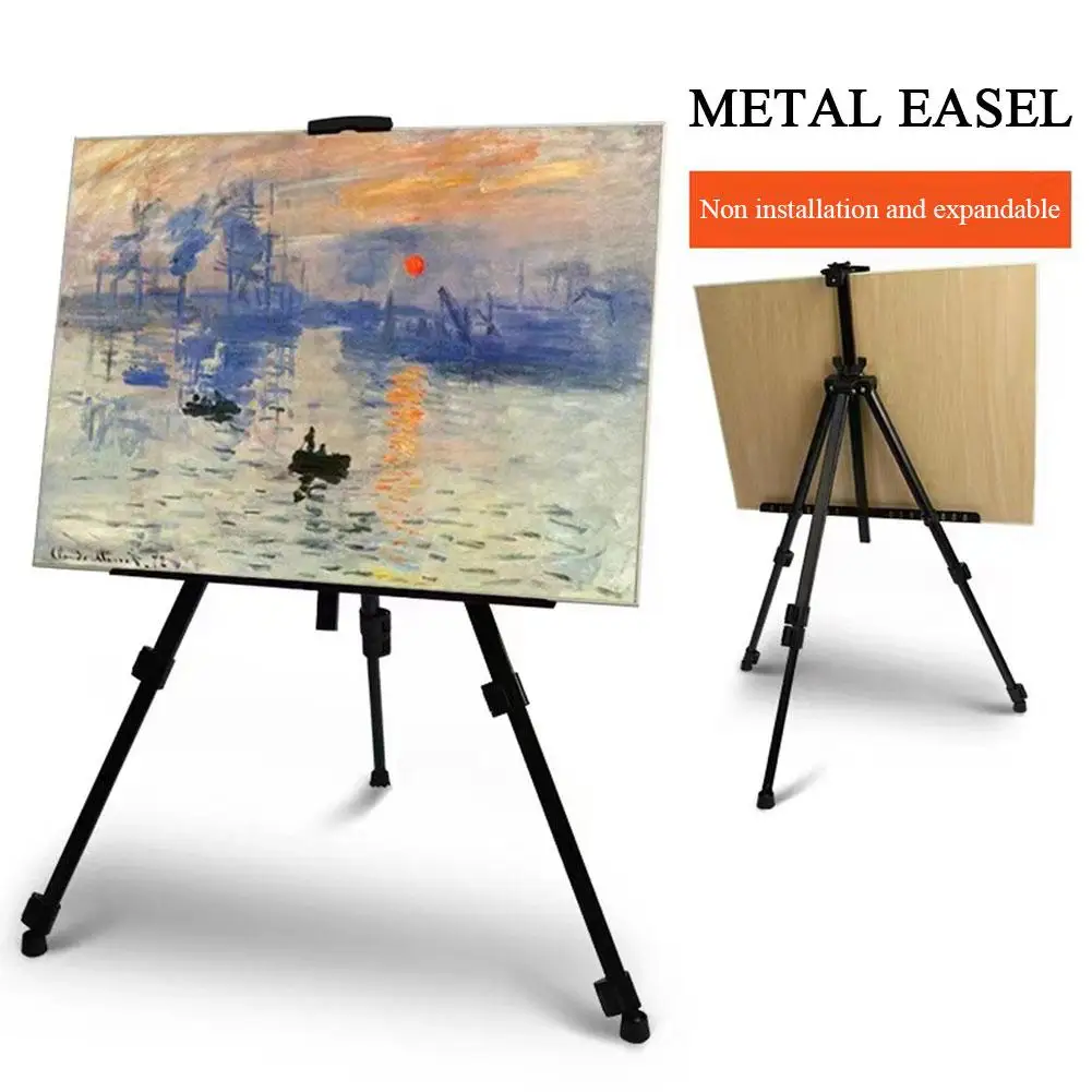 Multifunction Metal Easel Height Adjustable Stabilize Tripod Art Student Specific Easel For Different Size Drawing Board