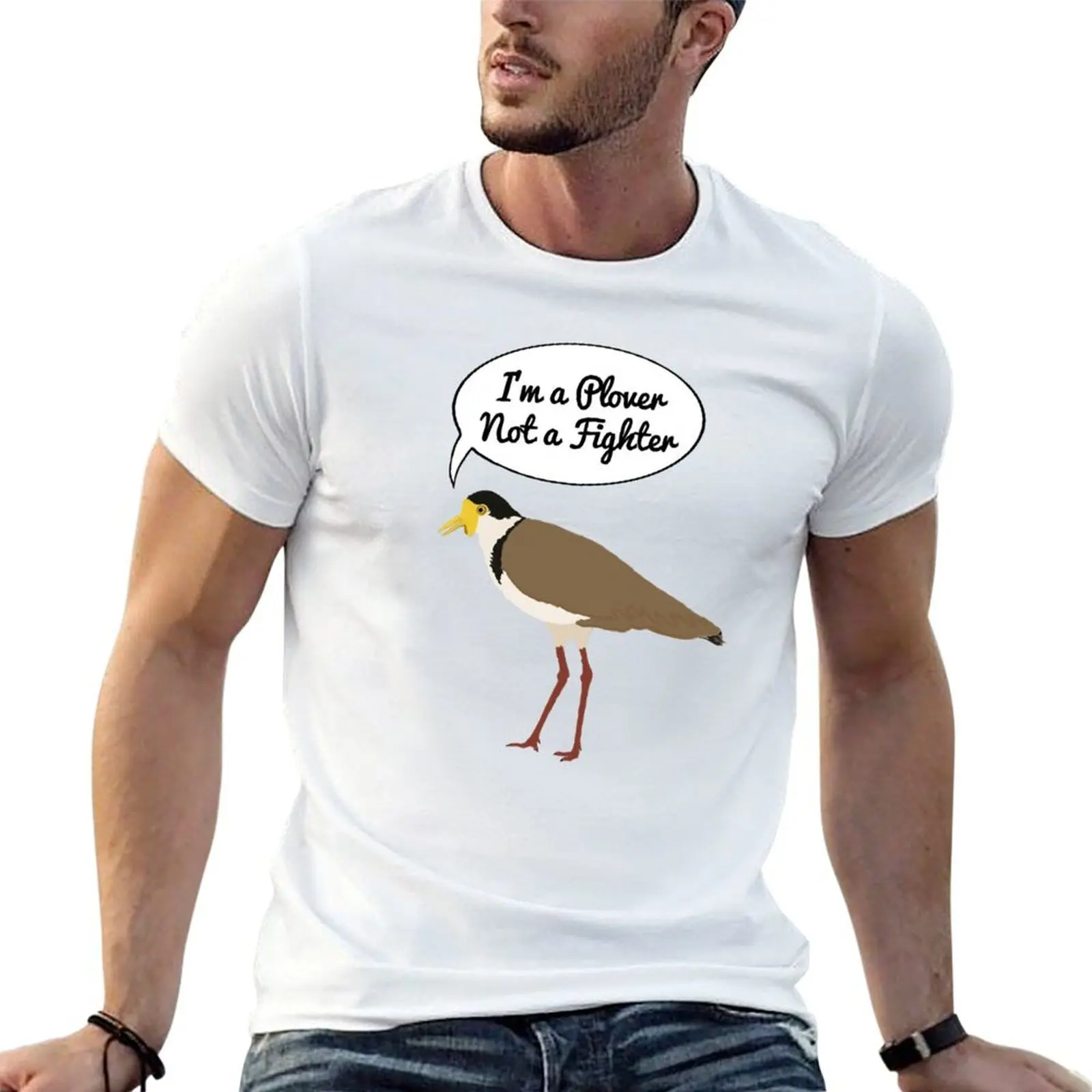 I’m a Plover Not a Fighter T-Shirt Big Size Simple T-Shirt