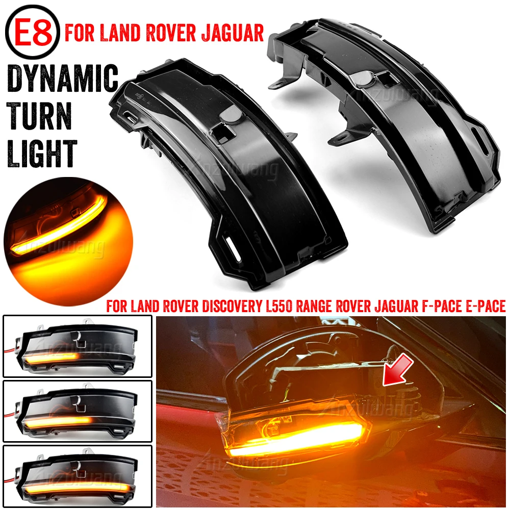 

For Land Rover Discovery Sport Range Rover Evoque Velar For Jaguar F-Pace E-Pace LED Dynamic Turn Signal Light Mirror Indicator