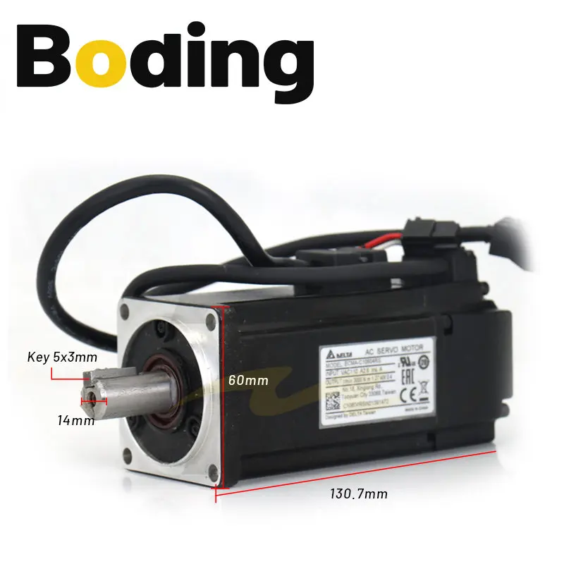 Boding A2 Servo Motor Kits 400W 1.27NM 2.6A 3000rpm ASD-A2-0421-M ECMA-C10604RS ECMA-C10604SS with 3M cable