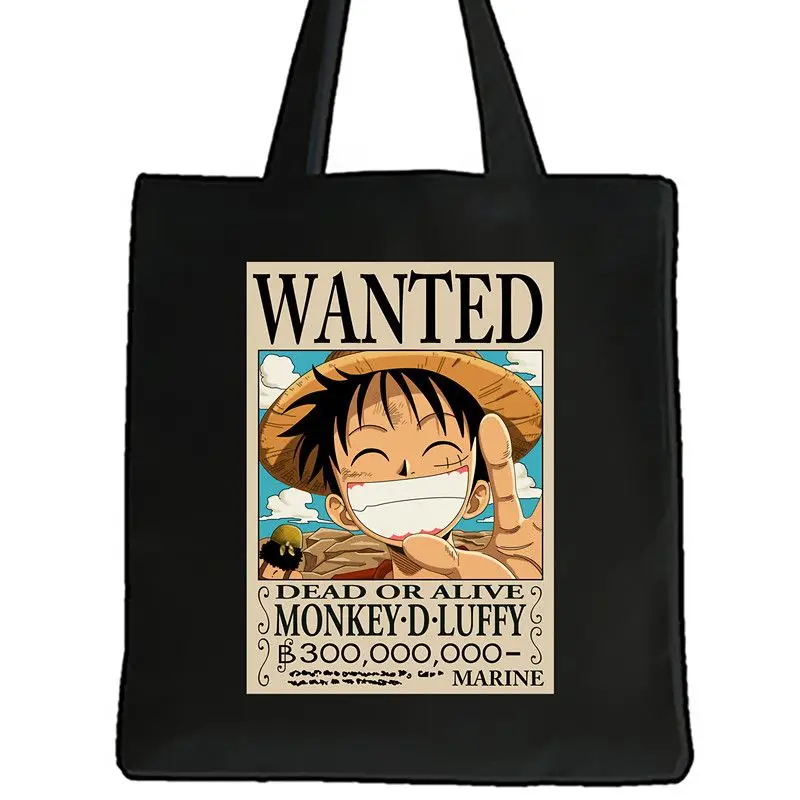 Un pezzo Naruto Anime Cartoon Duffy Canvas Bag creativo personalizzato Shopping Bag studente borsa a tracolla regalo all\'ingrosso