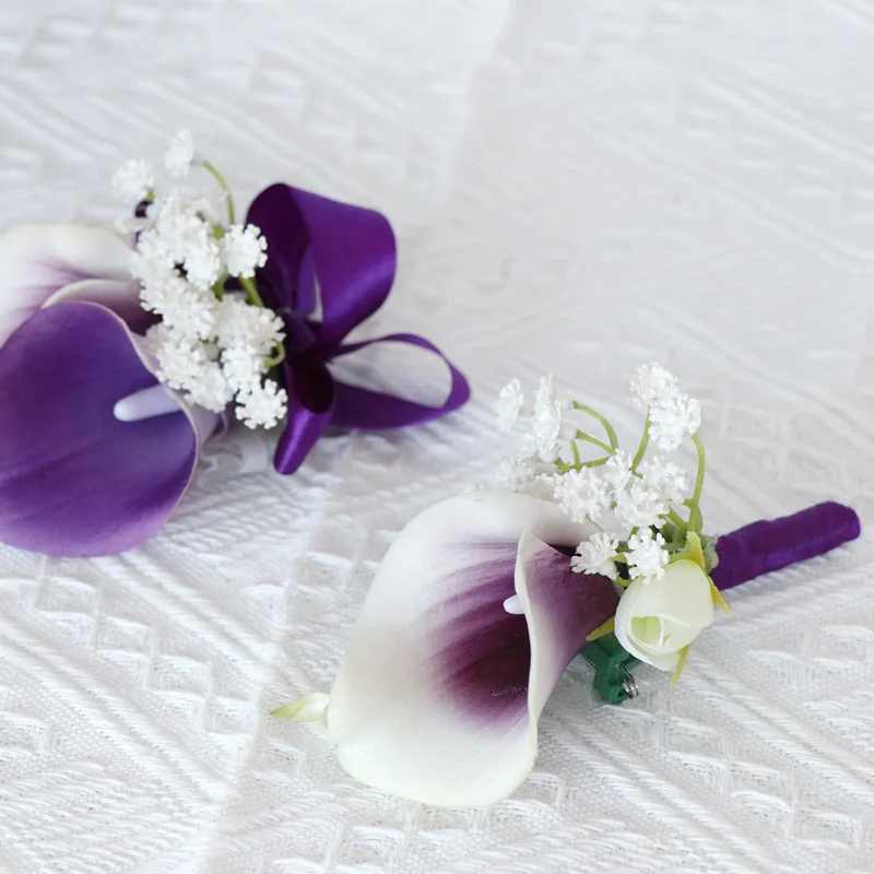 Nieuwe 2023 Kunstmatige Bloemen Boutonnières Corsage Bruidsmeisje Huwelijk Bruiloft Accessoires Boutonnières Voor Mannen