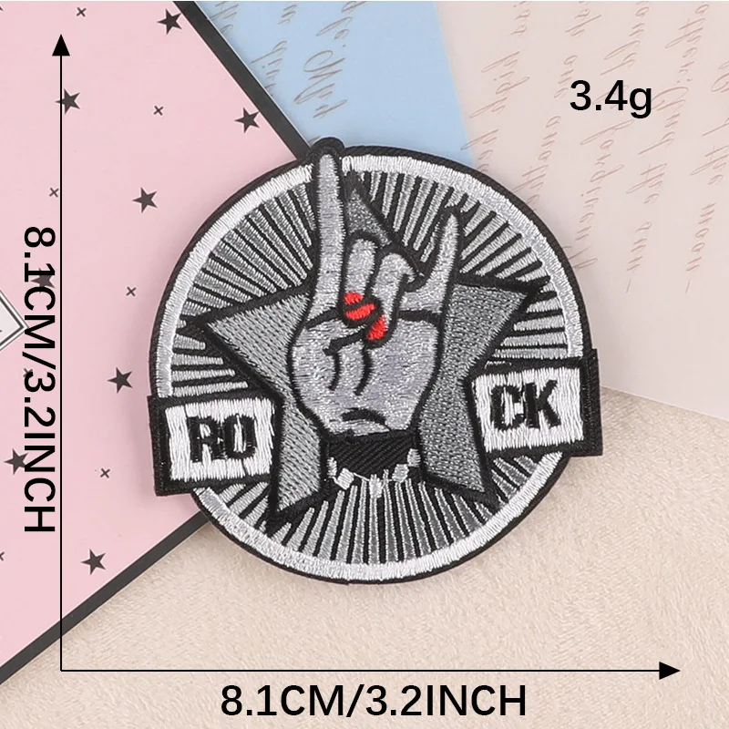 Aufnäher zum Aufbügeln für Kleidung, bestickt, taktische Militär-Moral-Applikation, schmelzbar, thermoadhäsive Mochila, Designer, Outdoor, Nähen – Detail 9