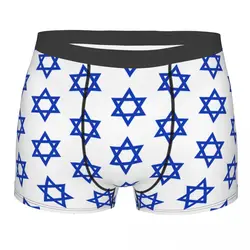 Fashion Star Of David Israel Flag Boxers Shorts Panties Men's Underpants Stretch Israeli Pride Briefs Underwear