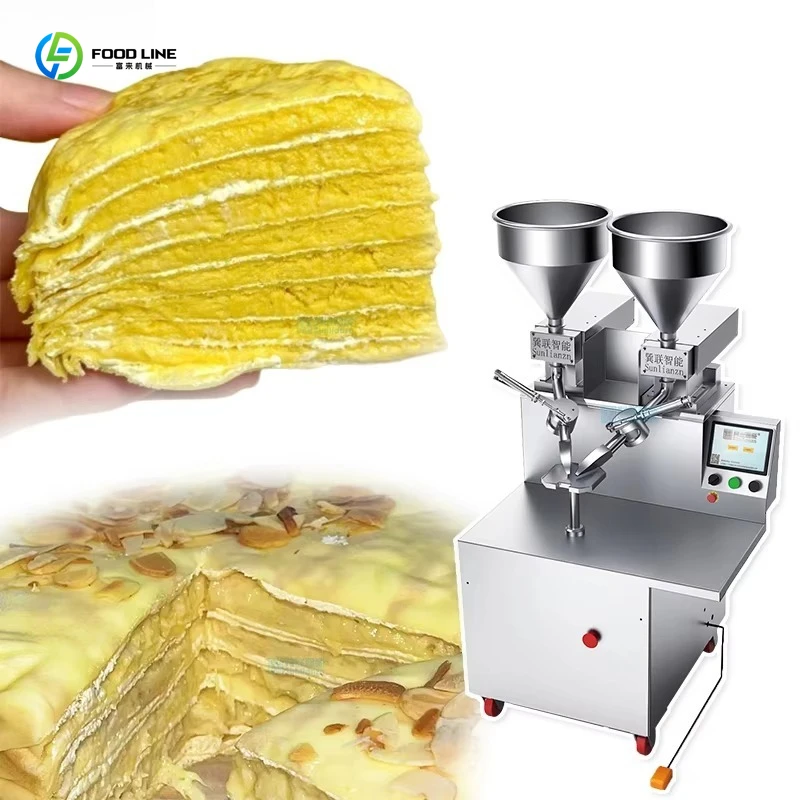 Customized Automatic Cake Frosting Machine Production Line One Person Operation Equipment