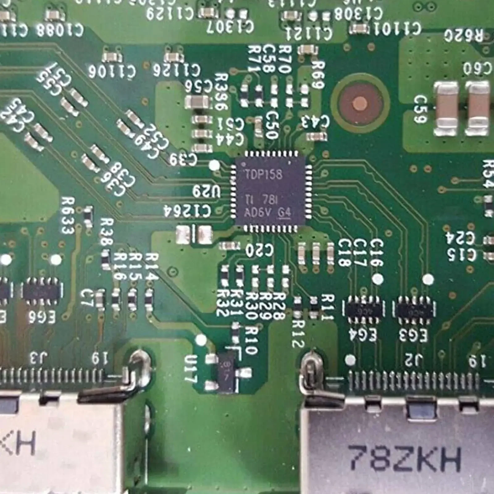 Substituição chip tdp158 para xbox um x console, controle hdmi, peças de reparo wqfn40 compatível