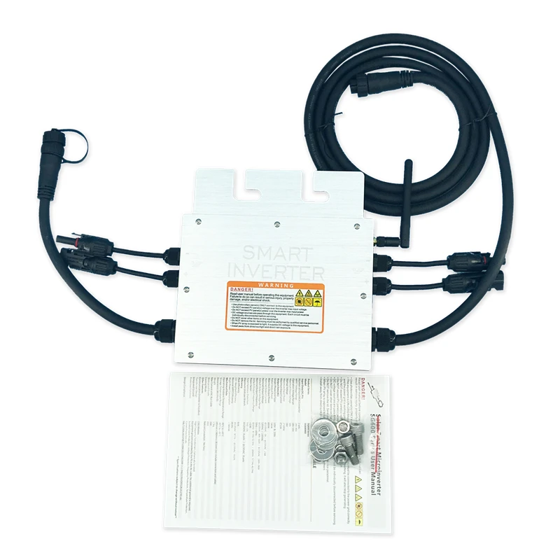 Imagem -02 - Grid Tie Micro Inversor Inteligente App Mppt Ip65 Onda Senoidal Pura à Prova Impermeável Água para Casa Solar Sistema Fotovoltaico Dc20v60v 110v 220v ac 600w 700w