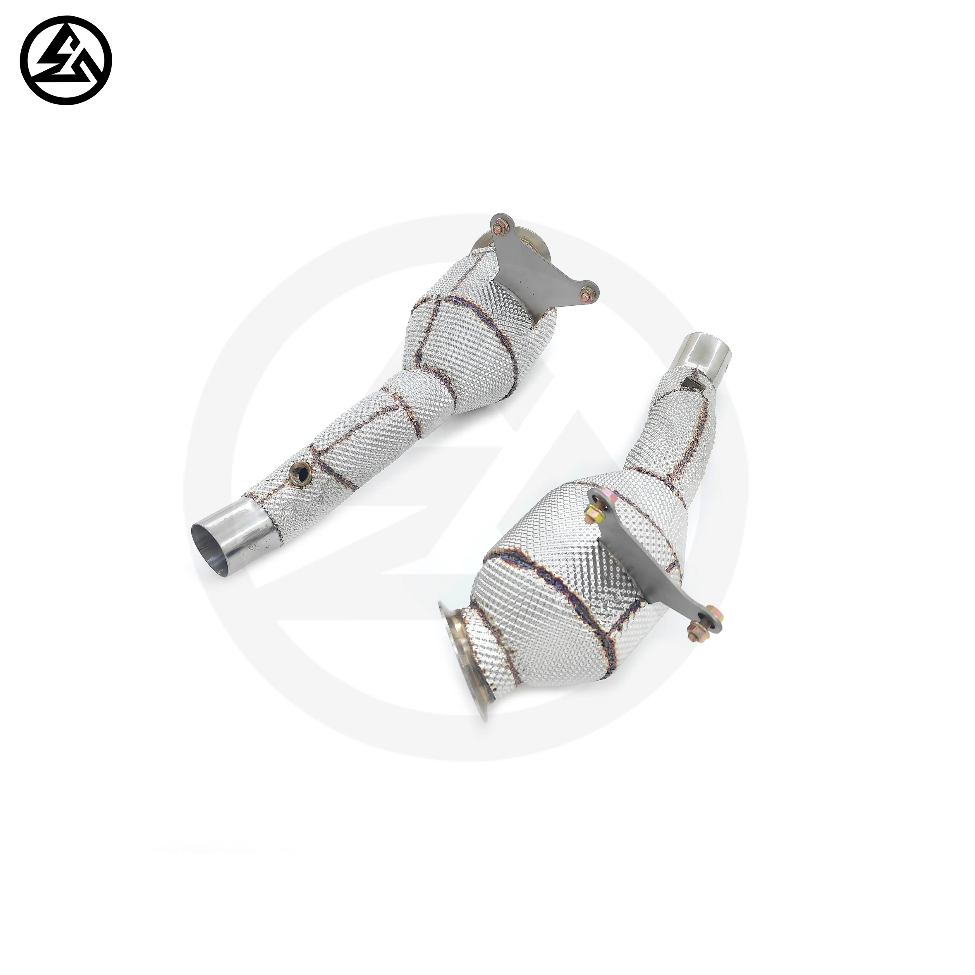 CSZ Downpipes for Ferrari 458 Italia Speciale Spider 4.5L V8 Stainless Steel Headers Sport Downpipe Straight Pipe Exhaust