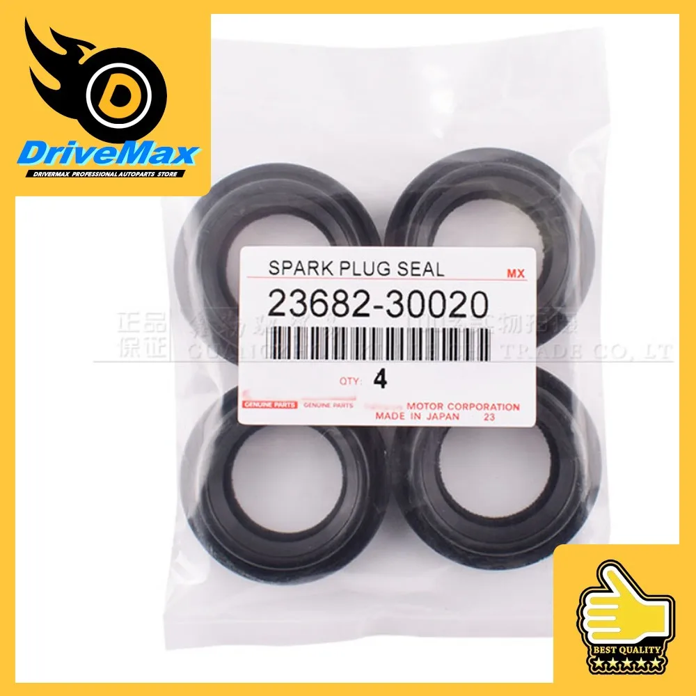 4/8/12X Cylinder Head Cover Spark Plug Oil Seal For Toyota Hilux D4D KUN26 3.0TD 1KD-FTV 1KD (4/05-15) 23682-30020 2368230020