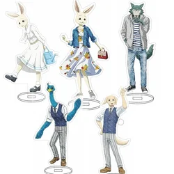 Fun BEASTARS Character Standing Sign Anime Figure Legoshi Louis Haru Double-Sided Acrylic Stand Model Desk Decor Props Gift Toy