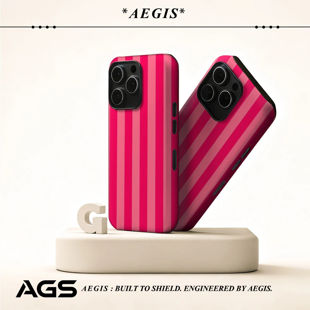 Lebendige vertikale Streifen-Handyhülle für magnetische Handyhülle für IPhone 17 16 15 14 13 Pro Max Plus, einzelne doppelschichtige robuste Hülle