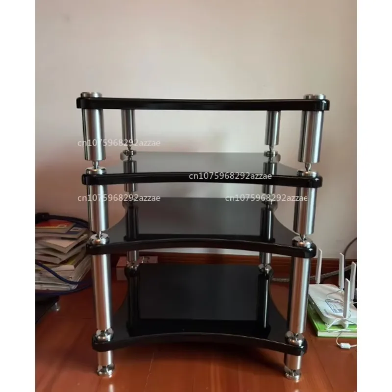 Piano Lacquer HIFI Amplifier Stand Speaker Rack Vibration Isolation Cabinet Factory Direct Cross-border Compliant Dropshipping