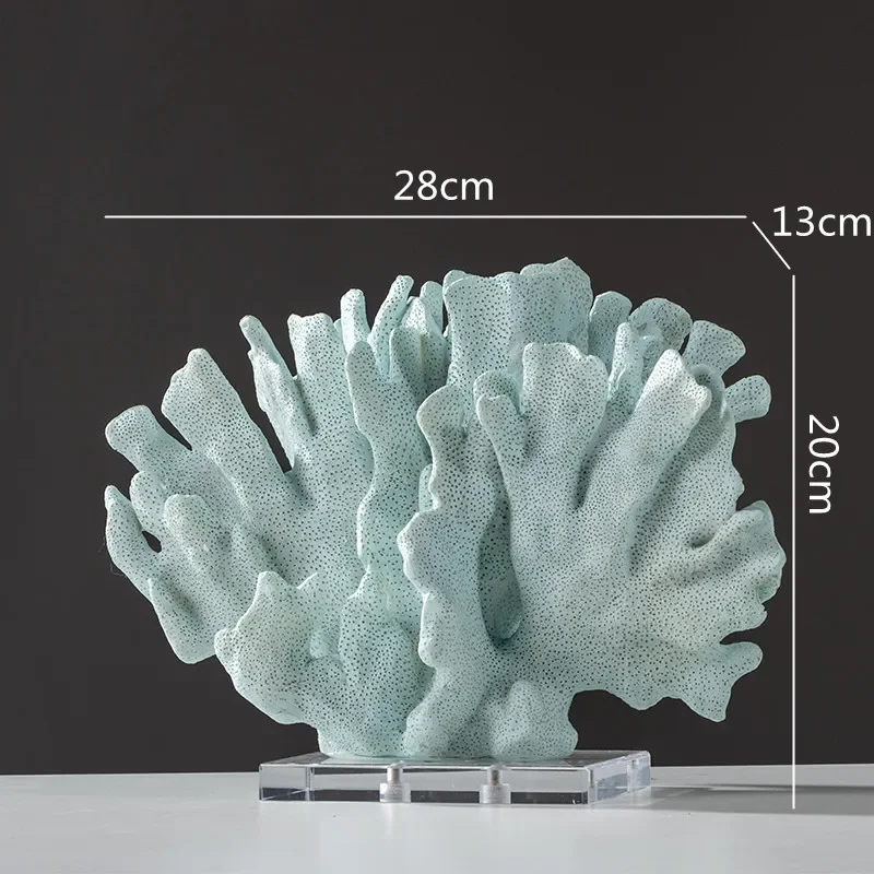 Colorful Coral Resin Sculpture 11