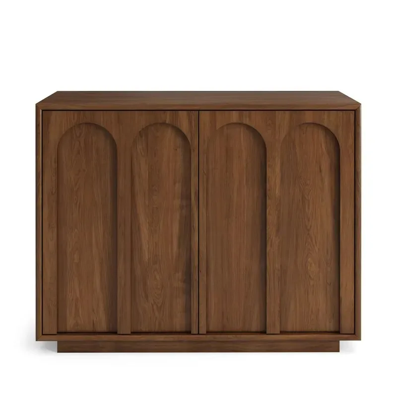 Simple solid wood locker, independent living room locker, with stainless steel decoration, suitable for home furniture,