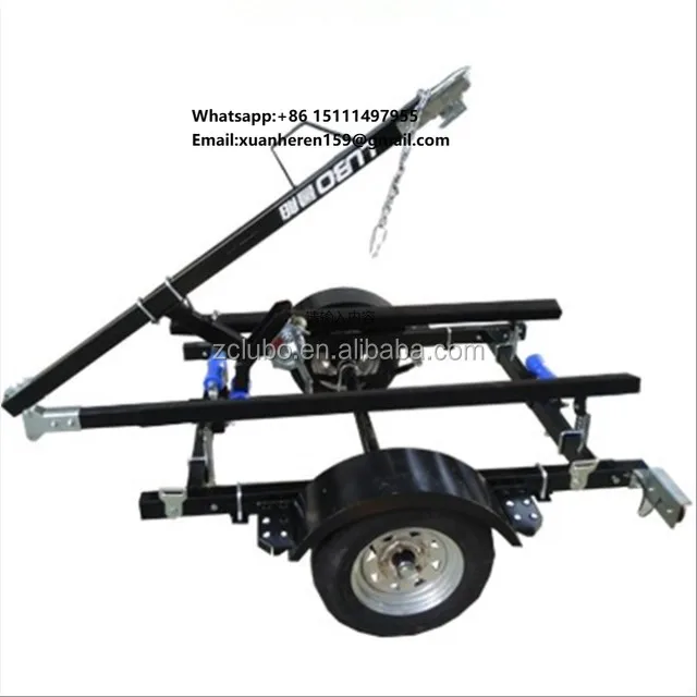 Small Compact Folding Boat Trailer for Inflatable Boat Use