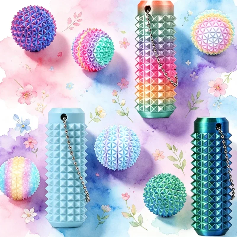 Little Ouchie Fidget Toy Keychain Carry Design Stick Gentle Tingling Touch Calm Nerves Release Pressure Mini Stress Relief Gift