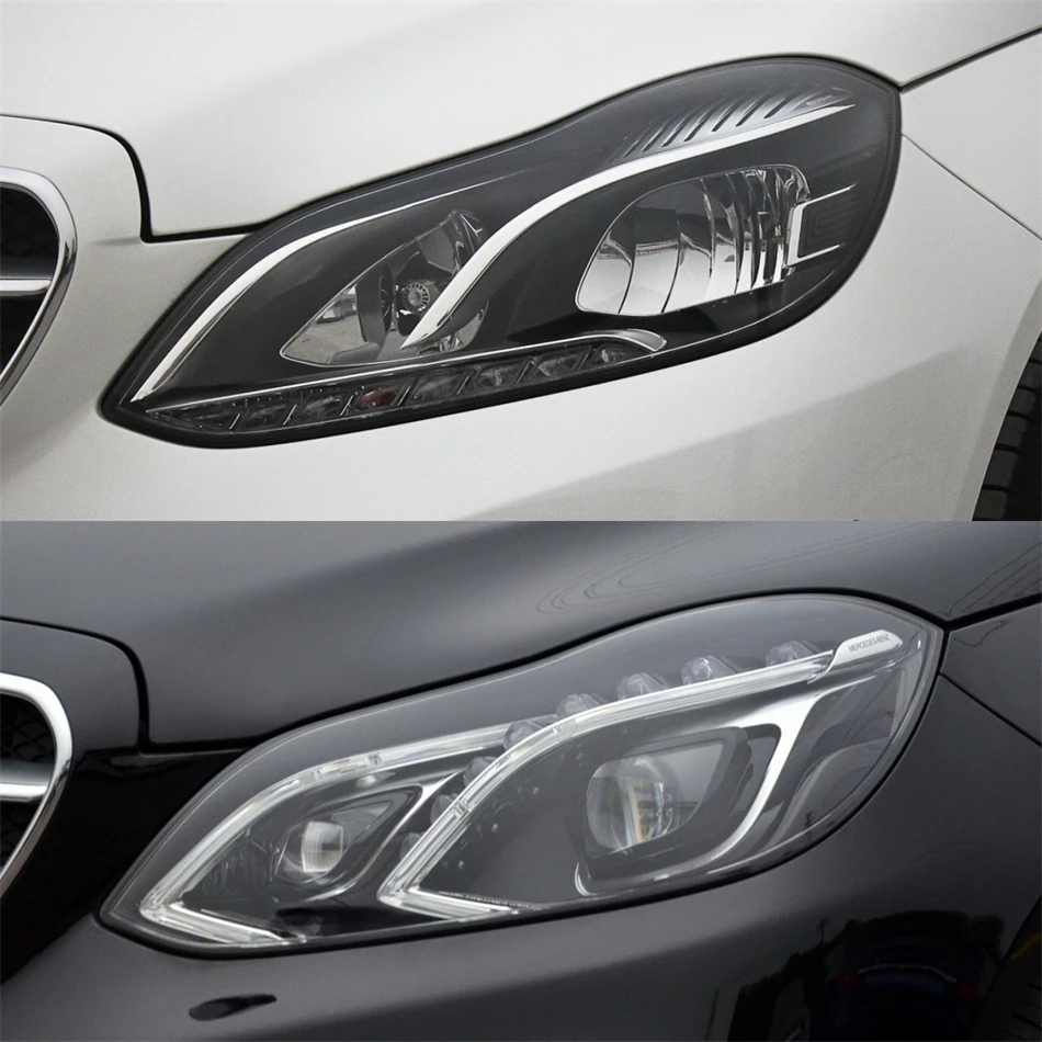 For Mercedes Benz E Class W212 2014 2015 Car Replacement Parts Base Head Lamp Shell Headlight Plug Headlight Glass