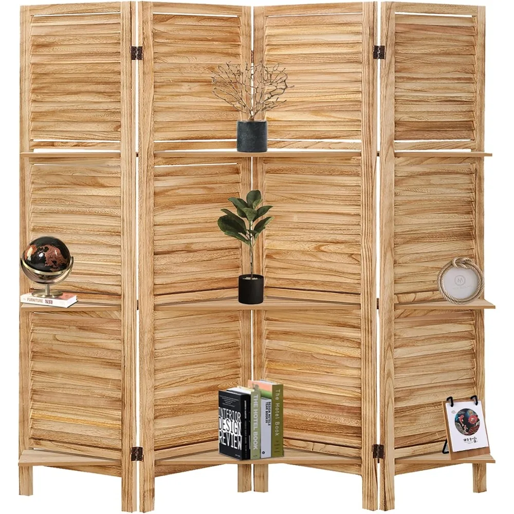 

4 Panels Room Dividers and Folding Privacy Screens, Outdoor Privacy Screens and Panels, Wall Divider