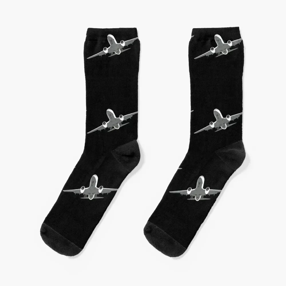 

Pilot Jet Plane Socks Antiskid soccer gift cotton Socks For Women Men's